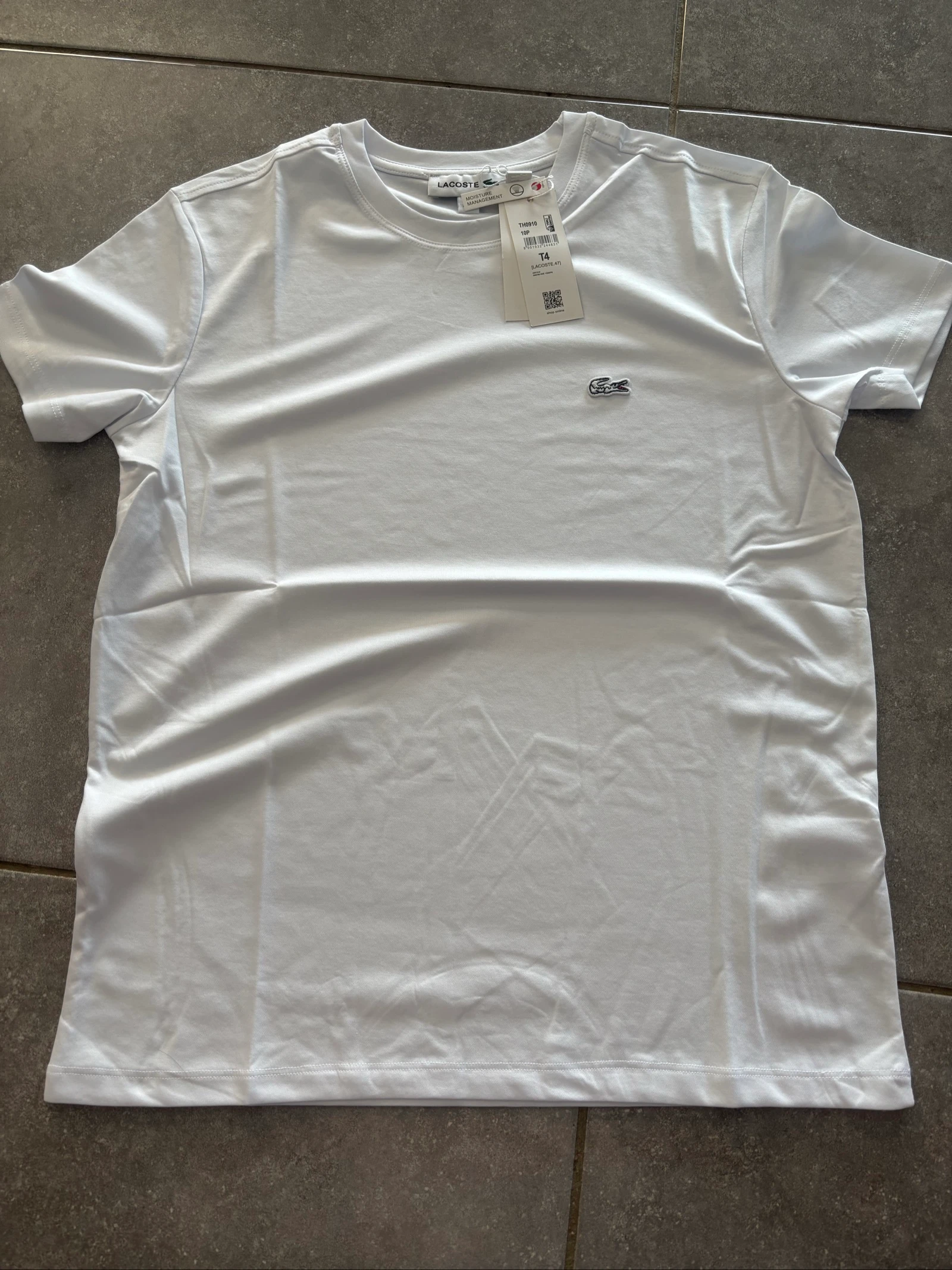 Tee shirt Lacoste blanc taille S